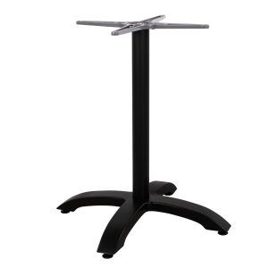 ΒΑΣΗ ΑΛΟΥΜΙΝΙΟΥ FB9460.01 ΜΑΥΡΟ ΜΑΤ 66Χ66Χ72Υεκ. ΜΕ ΣΤΑΥΡΟ 48Χ48εκ.