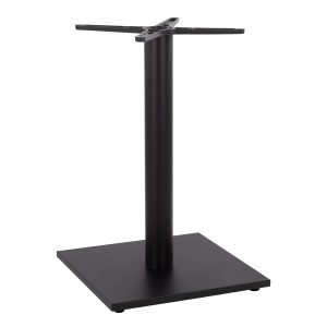 ΒΑΣΗ ΜΕΤΑΛΛΙΚΗ ΜΑΥΡΗ ΜΑΤ 45Χ45Χ72εκ. ΜΕ ΣΤΑΥΡΟ 46Χ46 ΚΑΙ ΡΕΓΟΥΛΑΤΟΡΟΥΣ FB9438