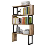 ΒΙΒΛΙΟΘΗΚΗ ΚΑΡΥΔΙ ΜΕ ΜΑΥΡΟ ΣΚΕΛΕΤΟ FB98867.01 80x22x128 εκ.