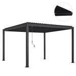 ΒΙΟΚΛΙΜΑΤΙΚΗ ΠΕΡΓΚΟΛΑ ΑΛΟΥΜΙΝΙΟΥ FB96612.01 ΜΕ ΜΕΤΑΛ. ΠΕΡΣΙΔΕΣ--300x400x240Υ