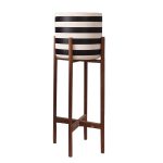 ΓΛΑΣΤΡΑ-ΚΑΣΠΟ ΕΣΩΤ.ΧΩΡΟΥ FB94683L FIBER CEMENT ΛΕΥΚΟ/ΜΑΥΡΟ--ΒΑΣΗ TEAK Φ25x65Υεκ