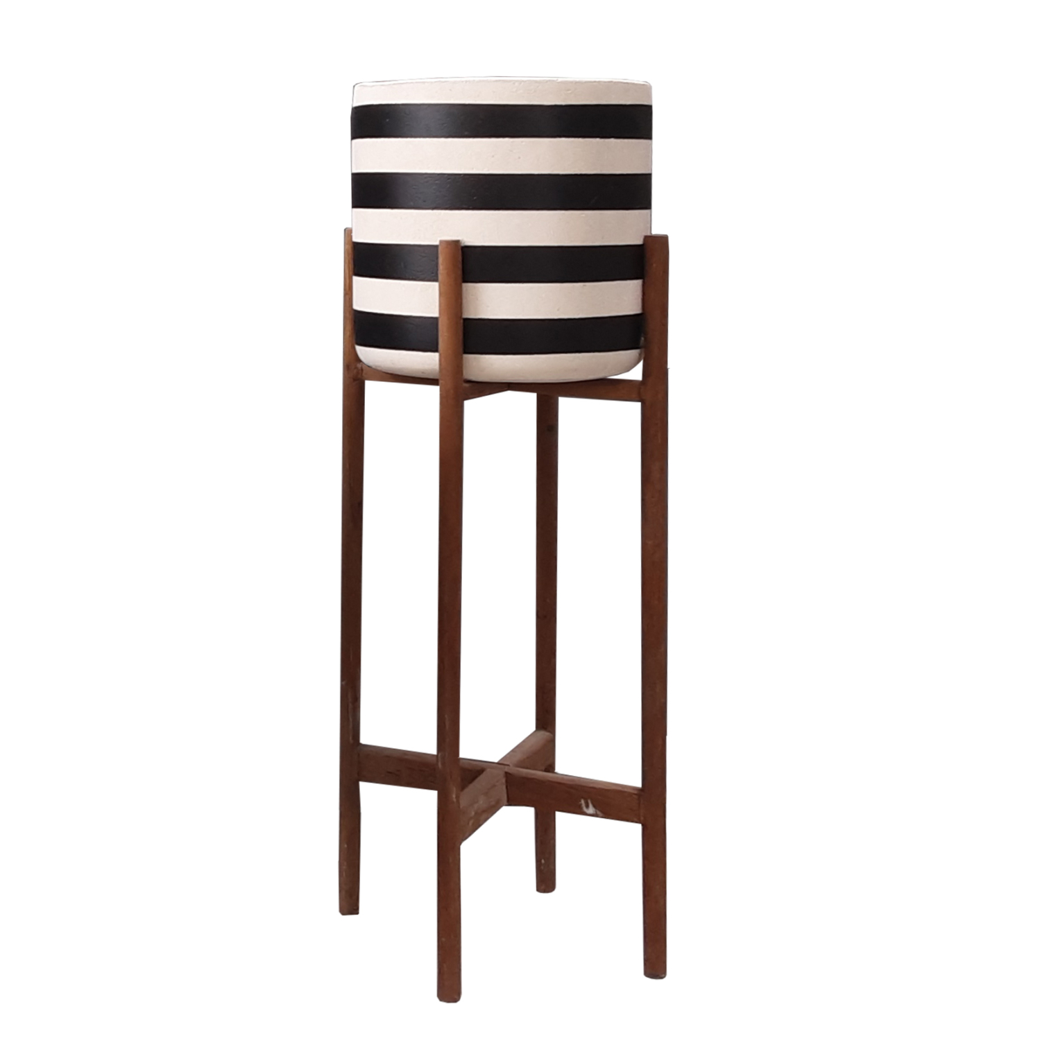 ΓΛΑΣΤΡΑ-ΚΑΣΠΟ ΕΣΩΤ.ΧΩΡΟΥ FB94683L FIBER CEMENT ΛΕΥΚΟ/ΜΑΥΡΟ--ΒΑΣΗ TEAK Φ25x65Υεκ