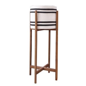 ΓΛΑΣΤΡΑ-ΚΑΣΠΟ ΕΣΩΤ.ΧΩΡΟΥ FB94683M FIBER CEMENT ΛΕΥΚΟ/ΜΑΥΡΟ--ΒΑΣΗ TEAK Φ25x55Υεκ