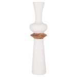 ΔΙΑΚΟΣΜΗΤΙΚΟ ΒΑΖΟ ΔΑΠΕΔΟΥ FB94660.02L FIBER CEMENT ΛΕΥΚΟ--ΞΥΛΟ ΤΕΑΚ Φ45x172Υεκ