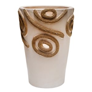 ΕΠΙΤΡΑΠΕΖΙΟ ΔΙΑΚΟΣΜΗΤΙΚΟ ΒΑΖΟ FB94677.02S ΤΕΡΑΚΟΤΑ ΣΕ ΚΡΕΜ--Φ19x25Υεκ.