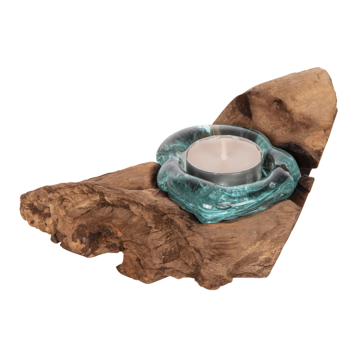 ΕΠΙΤΡΑΠΕΖΙΟ ΔΙΑΚΟΣΜΗΤΙΚΟ ΓΙΑ ΚΕΡΙ (1 ΘΕΣH) FB94283 ΜΑΣΙΦ ΞΥΛΟ ΤΕΑΚ & ΓΥΑΛΙ-ΦΥΣΙΚΟ - Image 3