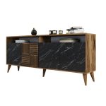 ΜΠΟΥΦΕΣ ΜΕΛΑΜΙΝΗΣ ΚΑΡΥΔΙ ΜΕ ΟΨΗ ΜΑΥΡΟΥ ΜΑΡΜΑΡΟΥ FB99431.05  180x35x78.6Υ εκ.