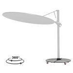 ΟΜΠΡΕΛΑ ΜΕ ΒΑΣΗ FB921285.02 ΑΛΟΥΜΙΝΙΟ & ΓΡΑΝΙΤΗΣ-ΛΕΥΚΟ ΧΡΩΜΑ Φ2