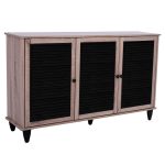 ΠΑΠΟΥΤΣΟΘΗΚΗ ΝΤΟΥΛΑΠΙ 3ΠΟΡΤΕΣ FB92267.02 SONAMA ΜΑΥΡΟ 112x30x68