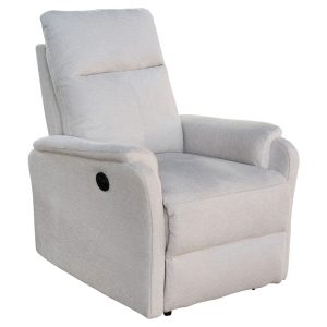 ΠΟΛΥΘΡΟΝΑ RELAX ΜΕ ΗΛΕΚΤΡΙΚΗ ΑΝΑΚΛΙΣΗ FB93309.01 ΜΠΕΖ ΥΦΑΣΜΑ 75x87x102Yεκ