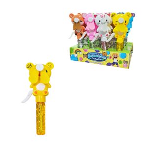 <p data-start="100" data-end="388">Παιδικό παιχνίδι σαπουνόφουσκες με ενσωματωμένο ανεμιστηράκι σε χαριτωμένο σχέδιο ζωάκι