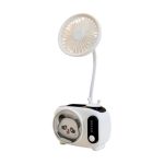 Παιδικός επαναφορτιζόμενος ανεμιστήρας μολυβοθήκη με ξύστρα - MU352A - 033183 - White