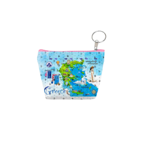 Πορτοφόλι Souvenir μπρελόκ mini - PVC - Greece - 11*7*4cm - 871819