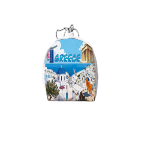 Πορτοφόλι Souvenir μπρελόκ mini - PVC - Greece - 7*9*4.5cm - 871796