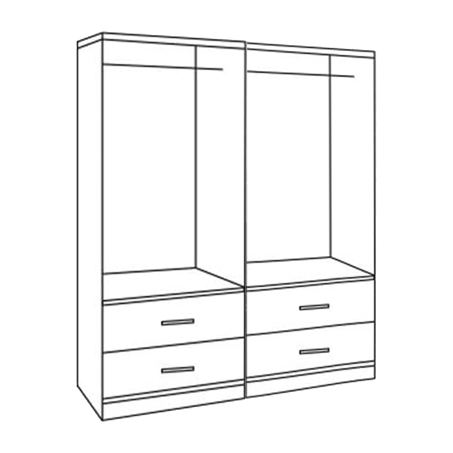 ΣΕΤ 2 ΤΜΧ ΝΤΟΥΛΑΠΑ 4ΦΥΛΛΗ ΜΕ 4 ΣΥΡΤΑΡΙΑ SONAMA 160X42X181 FB911349.02 - Image 2