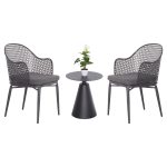 ΣΕΤ LOUNGE 3TMX ΕΞ.ΧΩΡΟΥ FB921106.01 ΑΛΟΥΜΙΝΙΟ ΣΕ ΣΚΟΥΡΟ ΓΚΡΙ