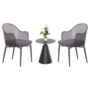 ΣΕΤ LOUNGE 3TMX ΕΞ.ΧΩΡΟΥ FB921106.01 ΑΛΟΥΜΙΝΙΟ ΣΕ ΣΚΟΥΡΟ ΓΚΡΙ