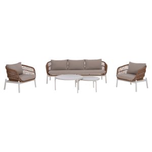 ΣΕΤ ΣΑΛΟΝΙ ΕΞ.ΧΩΡΟΥ 5ΤΜΧ FB96470.03 ΑΛΟΥΜΙΝΙΟ-ΣΧΟΙΝΙ-ΚΕΡΑΜΙΚΟ TOP--ΛΕΥΚΟ