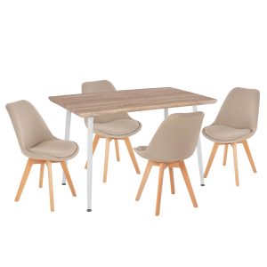 ΣΕΤ ΤΡΑΠΕΖΑΡΙΑΣ 5ΤΜΧ FB910382 MDF TOP ΣΕ SONAMA--ΜΠΕΖ ΚΑΡΕΚΛΕΣ