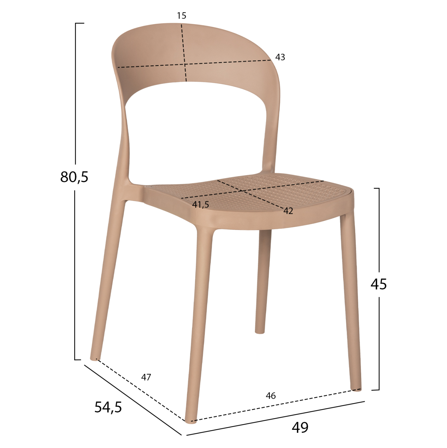 ΣΕΤ ΤΡΑΠΕΖΑΡΙΑΣ ΕΞ.ΧΩΡΟΥ 3ΤΜΧ FB921136 ΠΟΛΥΠΡΟΥΛΕΝΙΟ ΣΕ ΚΑΠΟΥΤΣΙΝΟ - Image 3