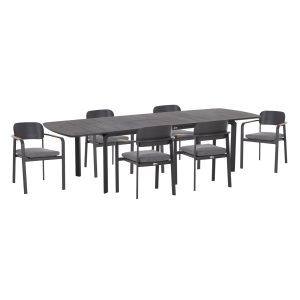 ΣΕΤ ΤΡΑΠΕΖΑΡΙΑΣ ΕΞ.ΧΩΡΟΥ 6 ΘΕΣΕΩΝ FB910726.01 ΓΚΡΙ ΑΛΟΥΜΙΝΙΟ-ΕΠΕΚΤΕΙΝΟΜΕΝΟ ΤΡΑΠΕΖΙ