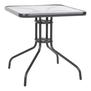 ΤΡΑΠΕΖΙ ΕΞΩΤ.ΧΩΡΟΥ FB95036.01 ΜΕΤΑΛΛΟ ΓΚΡΙ- ΓΥΑΛΙΝΗ ΕΠΙΦΑΝΕΙΑ 70Χ70Χ72Υεκ