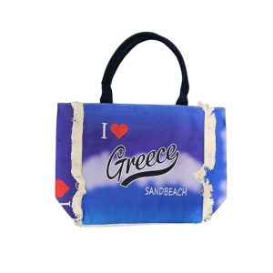 Τσάντα παραλίας που είναι ιδανική για την παραλία αλλά και για άλλη χρήση.