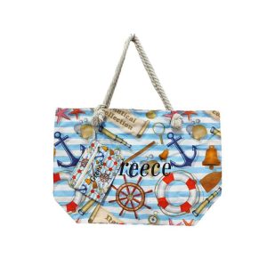 Τσάντα παραλίας που είναι ιδανική για την παραλία αλλά και για άλλη χρήση.