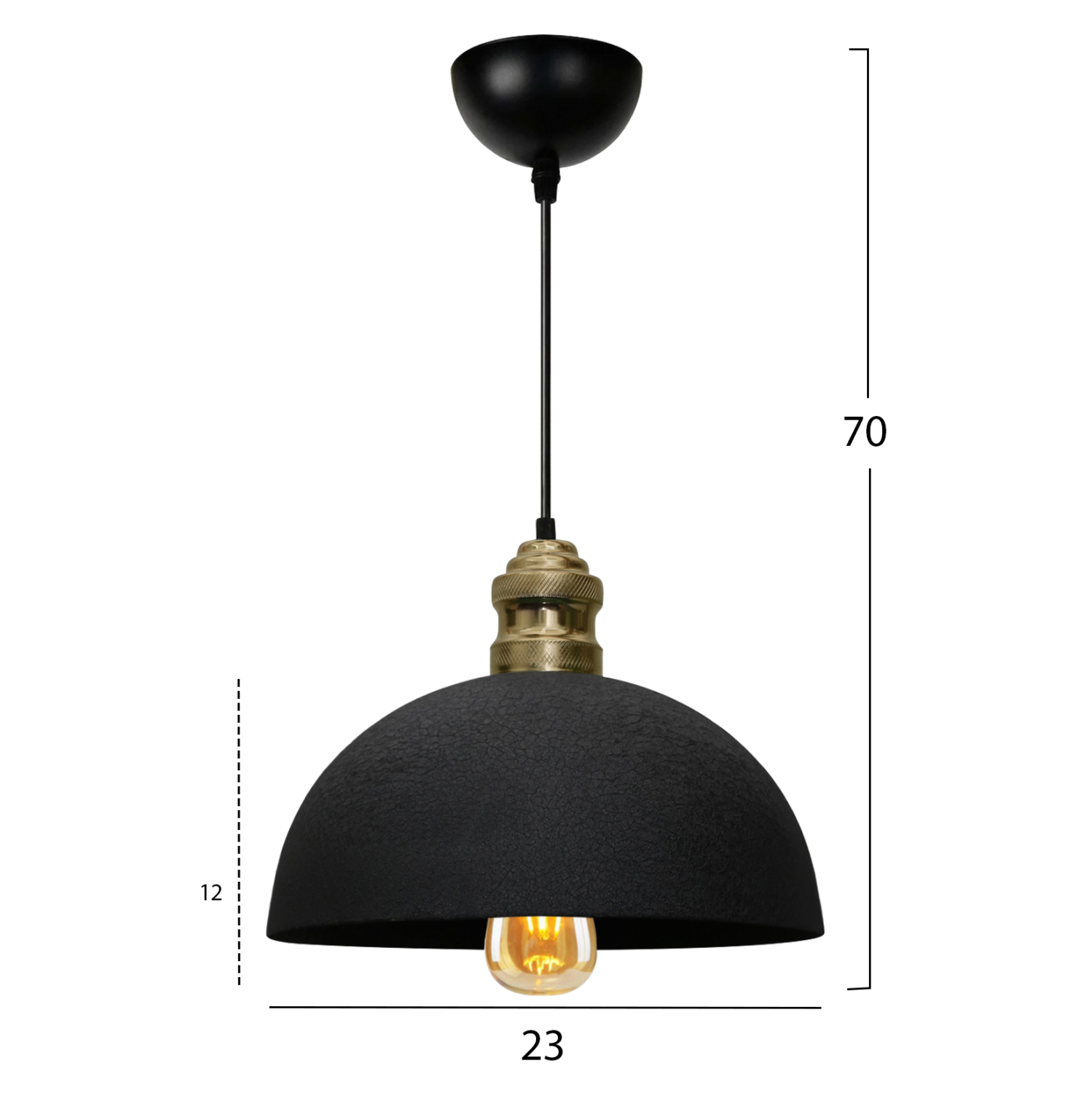 ΦΩΤΙΣΤΙΚΟ ΟΡΟΦΗΣ ΜΑΥΡΟ FB97612.01 - Image 2