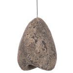 ΦΩΤΙΣΤΙΚΟ ΟΡΟΦΗΣ ΜΕ ΟΨΗ ΠΕΤΡΑΣ FB94417.04 ΓΚΡΙ--37x30x45Υεκ.