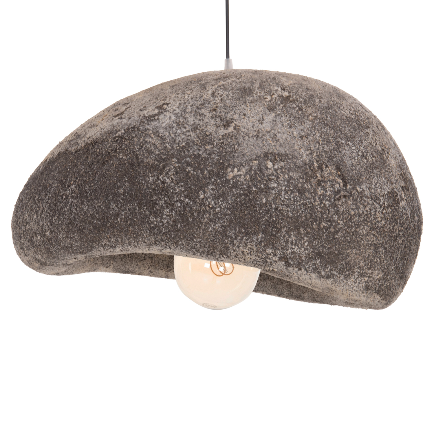 ΦΩΤΙΣΤΙΚΟ ΟΡΟΦΗΣ ΜΕ ΟΨΗ ΠΕΤΡΑΣ FB94418.04 ΓΚΡΙ--55x45x40Υεκ. - Image 4