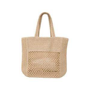 <p data-start="107" data-end="361">Στυλάτη πλεκτή τσάντα θαλάσσης σε φυσική μπεζ απόχρωση