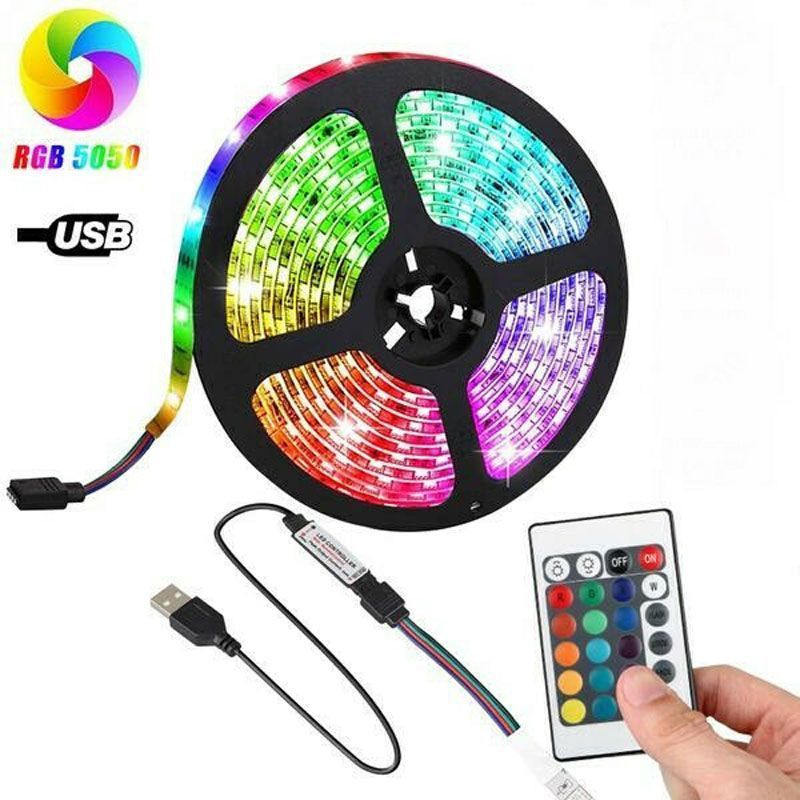 Ταινία Led με RGB φωτισμό που μπορεί να πάρει διάφορες αποχρώσεις συνδυάζοντας τα χρώματα