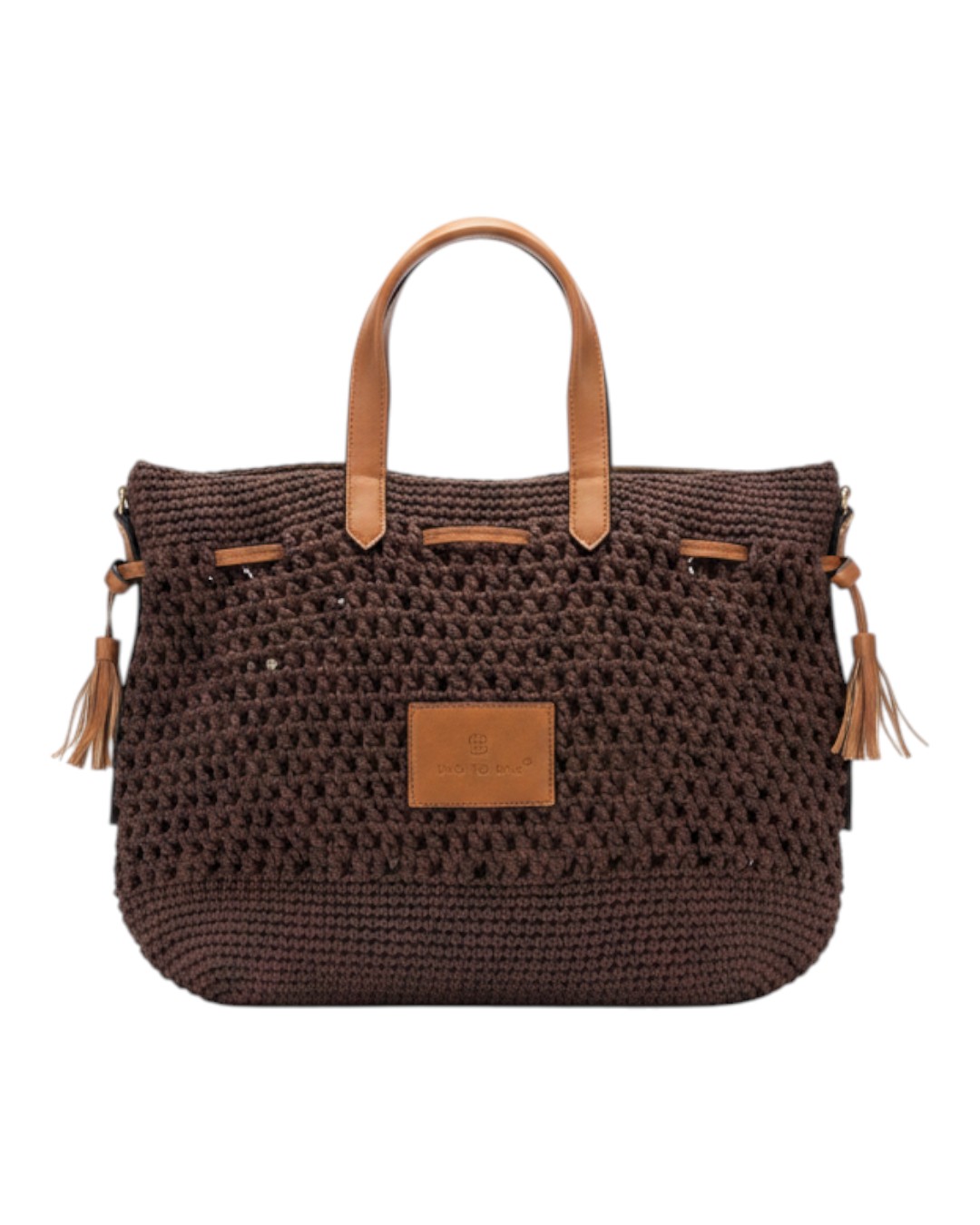 BAG TO BAG Πλεκτή Τσάντα Χειρός CN26005 - Καφέ ΓΥΝΑΙΚΕΙΕΣ ΤΣΑΝΤΕΣ > SPRING – SUMMER 2026 > Τσάντες Χειρός - Γυναικείες Τσάντες