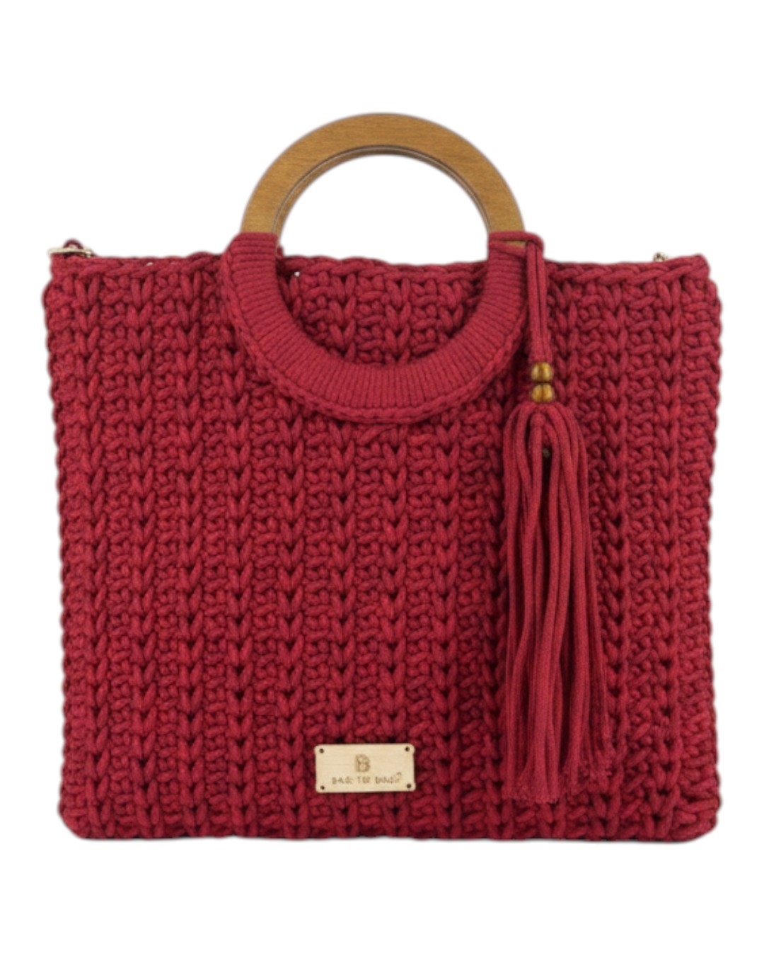 BAG TO BAG Πλεκτή Τσάντα Χειρός CN26003 - Κόκκινο ΓΥΝΑΙΚΕΙΕΣ ΤΣΑΝΤΕΣ > SPRING – SUMMER 2026 > Τσάντες Χειρός - Γυναικείες Τσάντες