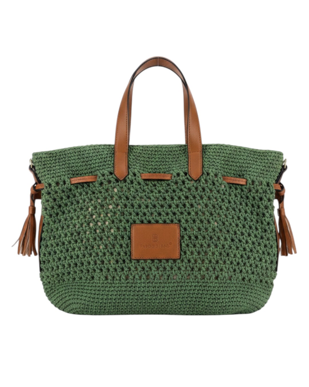 BAG TO BAG Πλεκτή Τσάντα Χειρός CN26005 - Πράσινο ΓΥΝΑΙΚΕΙΕΣ ΤΣΑΝΤΕΣ > SPRING – SUMMER 2026 > Τσάντες Χειρός - Γυναικείες Τσάντες