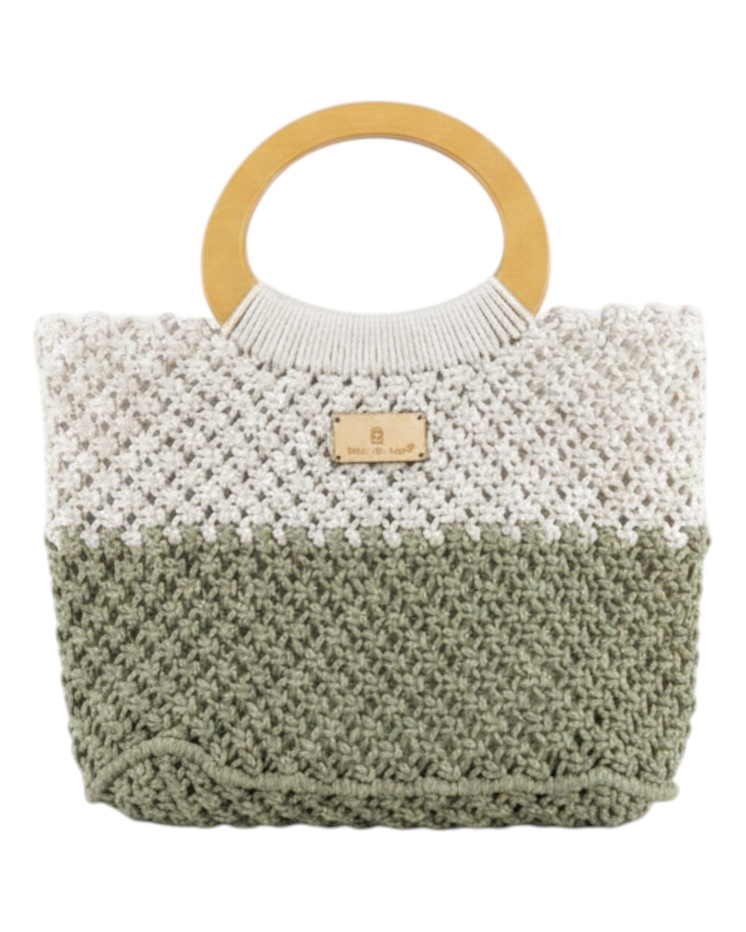 BAG TO BAG Πλεκτή Τσάντα Χειρός CN26007 - Ανοιχτό Πράσινο ΓΥΝΑΙΚΕΙΕΣ ΤΣΑΝΤΕΣ > SPRING – SUMMER 2026 > Τσάντες Χειρός - Γυναικείες Τσάντες
