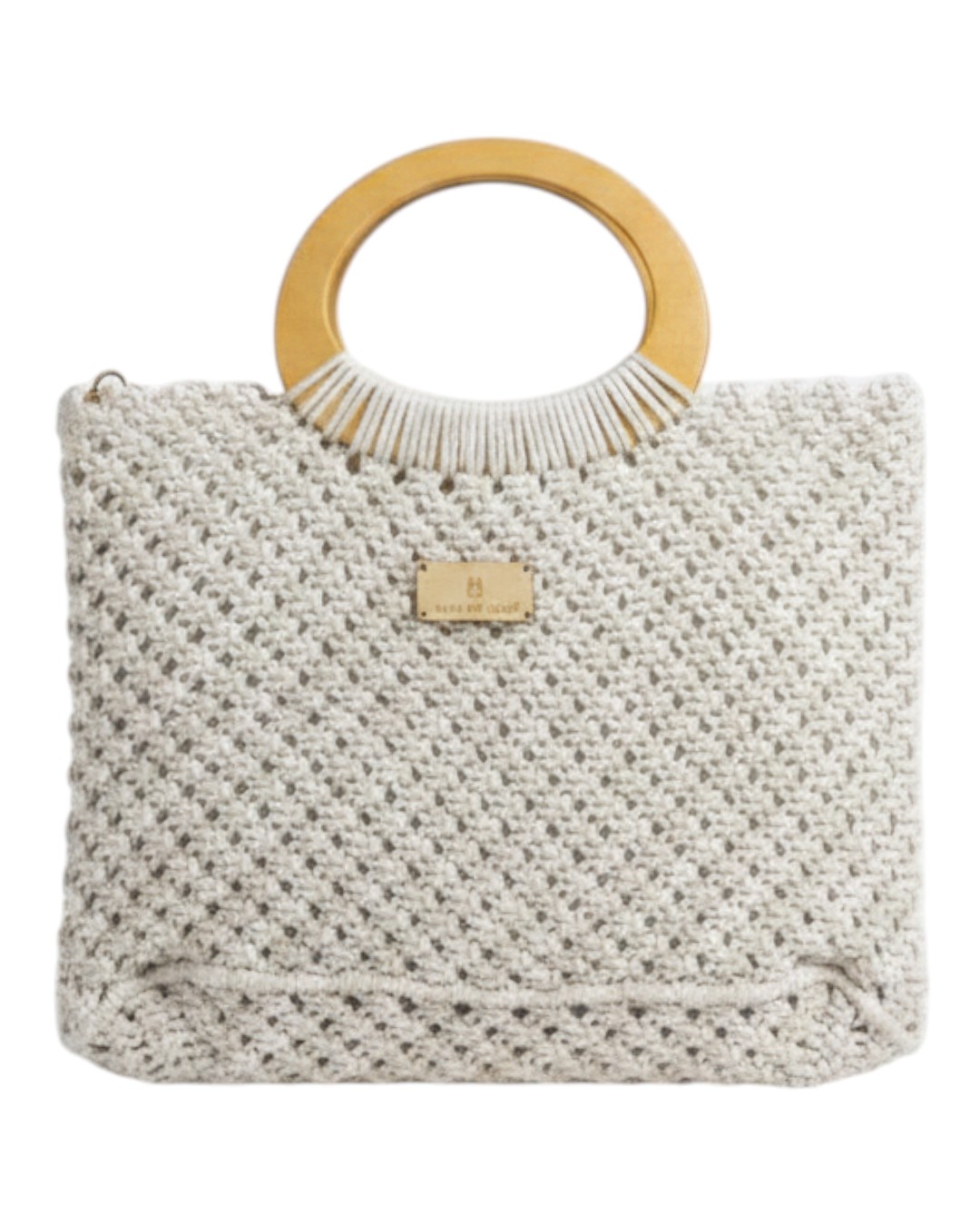 BAG TO BAG Πλεκτή Τσάντα Χειρός CN26007 - Ασπρο ΓΥΝΑΙΚΕΙΕΣ ΤΣΑΝΤΕΣ > SPRING – SUMMER 2026 > Τσάντες Χειρός - Γυναικείες Τσάντες