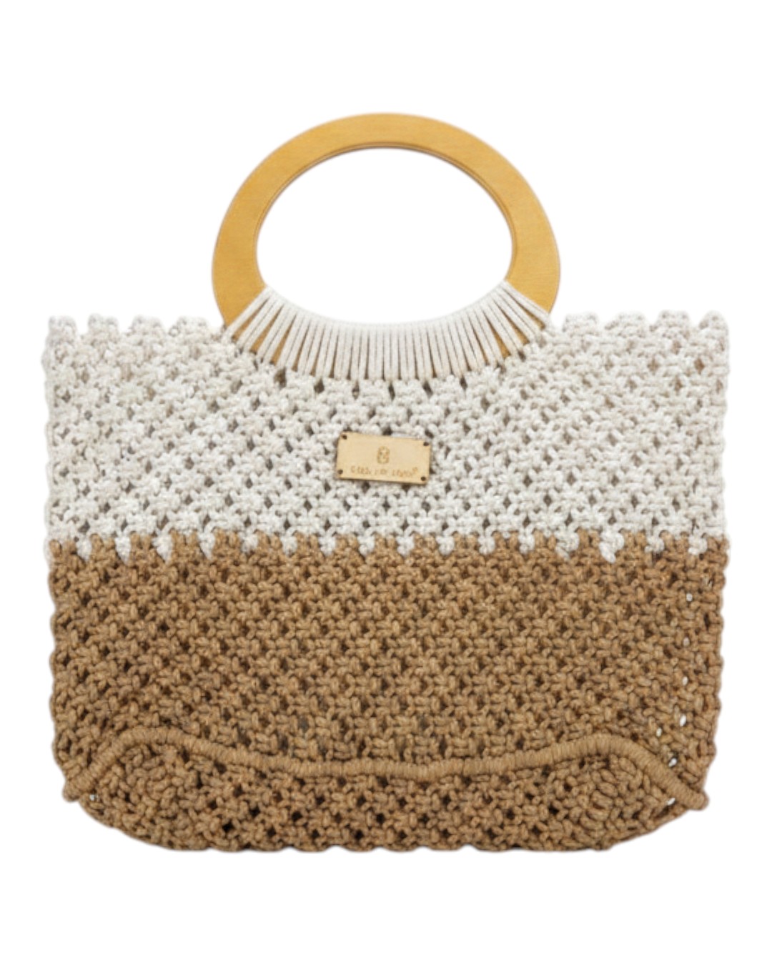 BAG TO BAG Πλεκτή Τσάντα Χειρός CN26007 - Μπέζ ΓΥΝΑΙΚΕΙΕΣ ΤΣΑΝΤΕΣ > SPRING – SUMMER 2026 > Τσάντες Χειρός - Γυναικείες Τσάντες