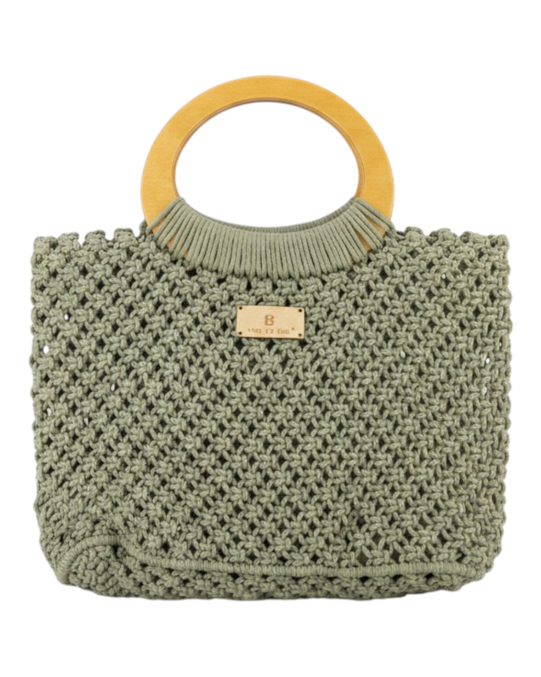 BAG TO BAG Πλεκτή Τσάντα Χειρός CN26007 - Πράσινο ΓΥΝΑΙΚΕΙΕΣ ΤΣΑΝΤΕΣ > SPRING – SUMMER 2026 > Τσάντες Χειρός - Γυναικείες Τσάντες
