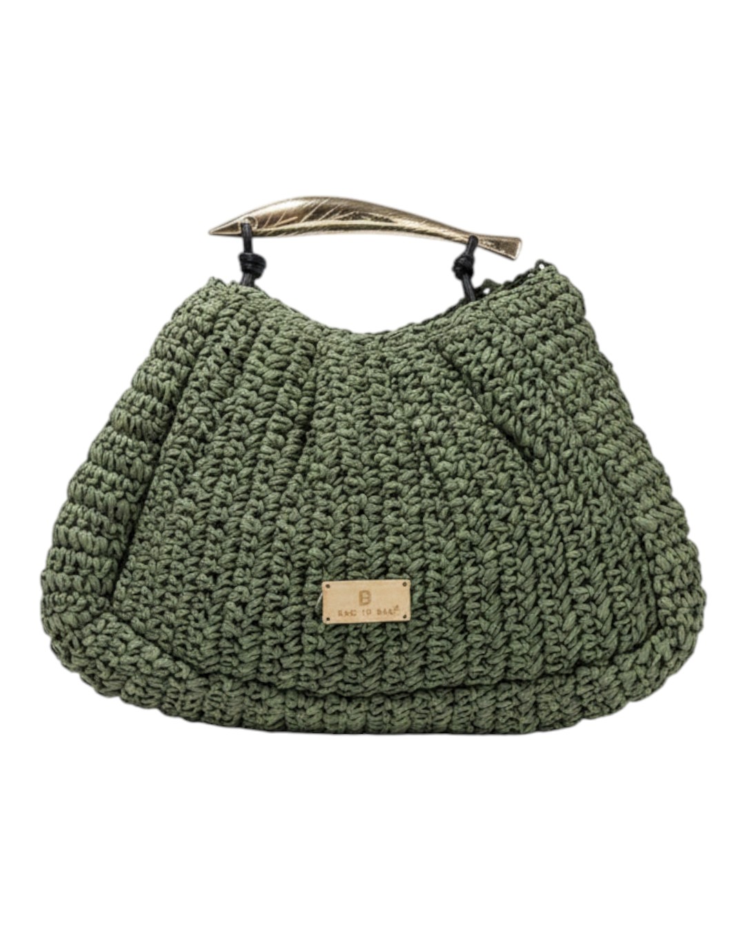 BAG TO BAG Πλεκτή Τσάντα Χειρός KD-1023 - Πράσινο ΓΥΝΑΙΚΕΙΕΣ ΤΣΑΝΤΕΣ > SPRING – SUMMER 2026 > Τσάντες Χειρός - Γυναικείες Τσάντες