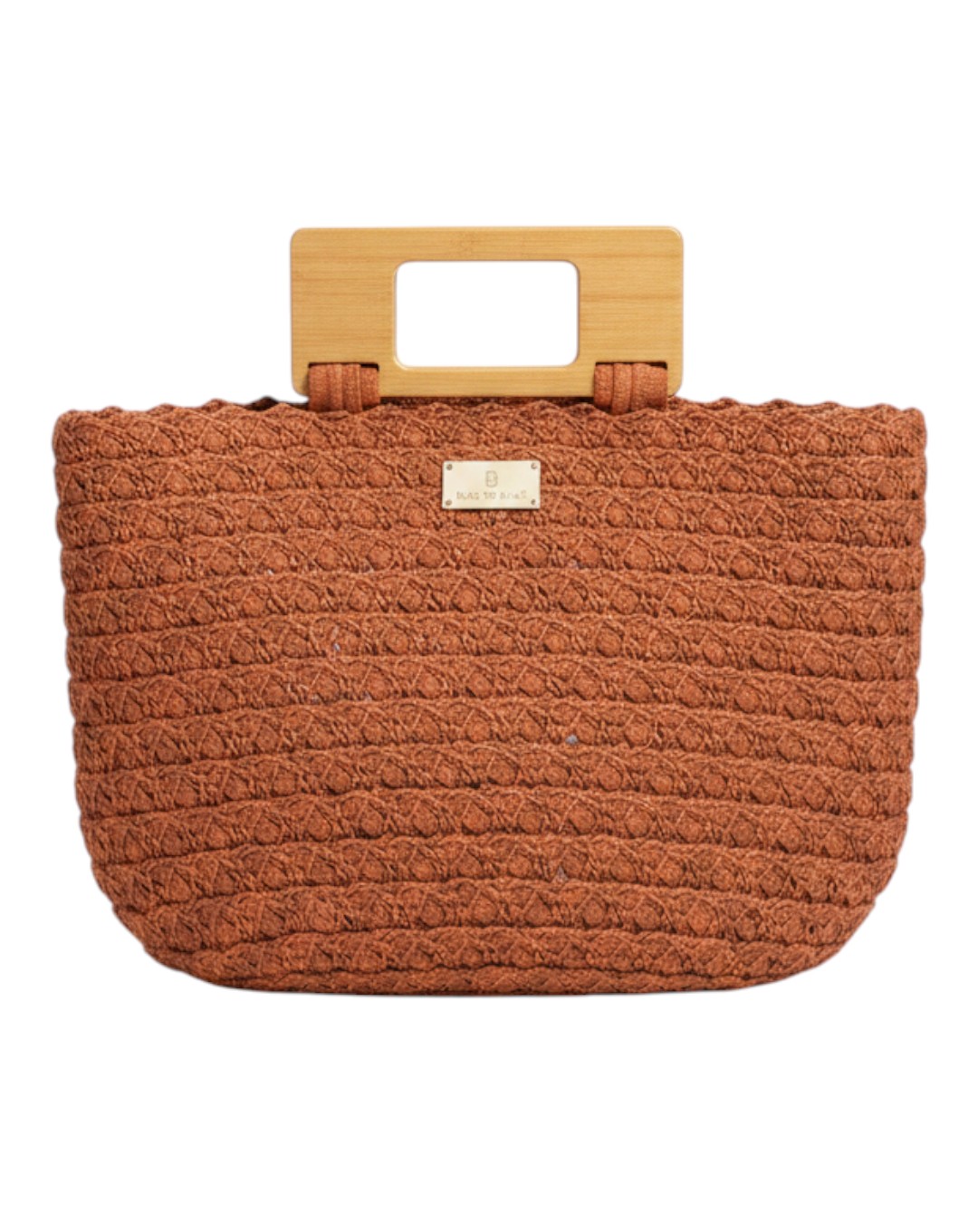 BAG TO BAG Πλεκτή Τσάντα Χειρός με Ξύλινη Λαβή XY-2639 - Κόκκινο ΓΥΝΑΙΚΕΙΕΣ ΤΣΑΝΤΕΣ > SPRING – SUMMER 2026 > Τσάντες Χειρός - Γυναικείες Τσάντες
