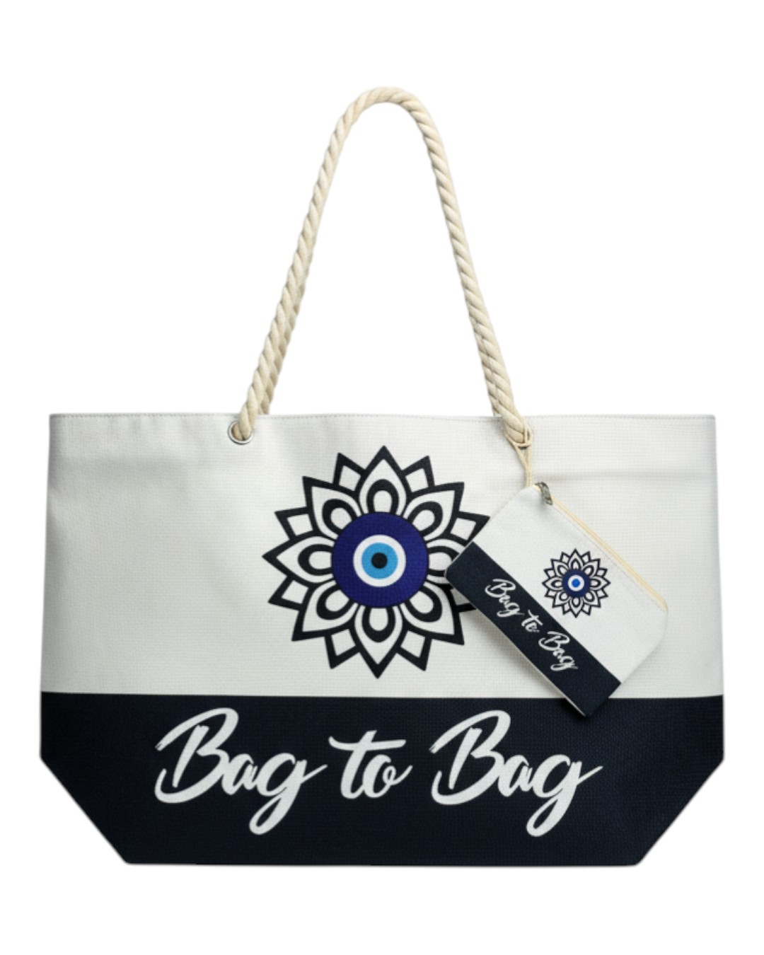BAG TO BAG Τσάντα θαλάσσης YY 1116 - Μπλέ ΓΥΝΑΙΚΕΙΕΣ ΤΣΑΝΤΕΣ > SPRING – SUMMER 2026 > Τσάντες Θαλάσσης - Γυναικείες Τσάντες