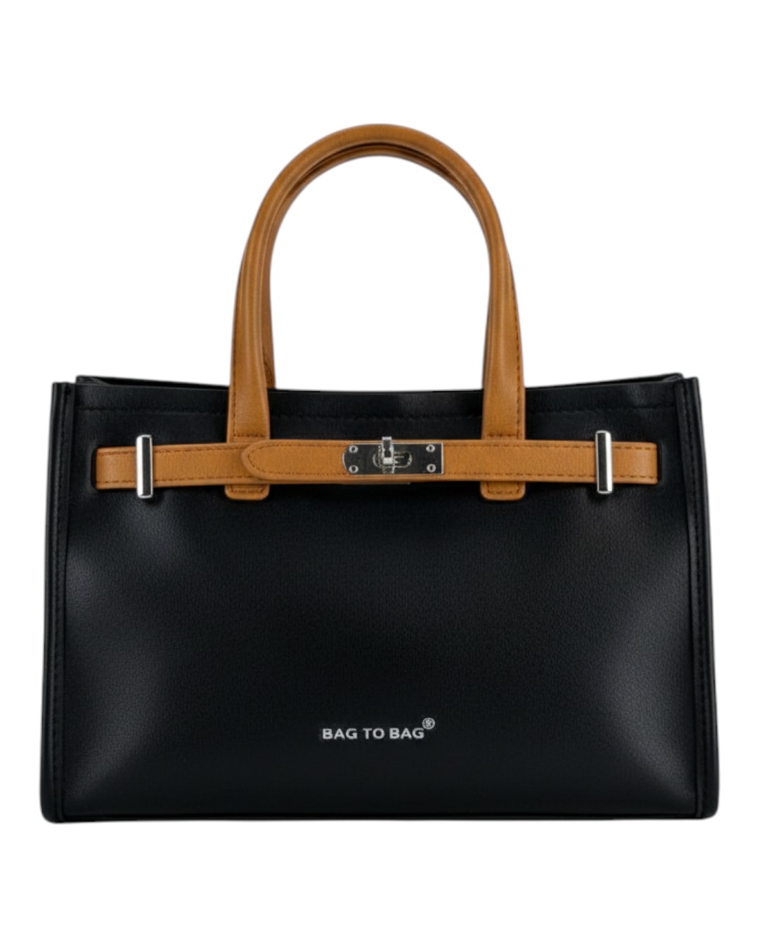 BAG TO BAG Τσάντα χειρός KX2516 - Μπέζ/Μαύρο ΓΥΝΑΙΚΕΙΕΣ ΤΣΑΝΤΕΣ > SPRING – SUMMER 2026 > Τσάντες Χειρός - Γυναικείες Τσάντες