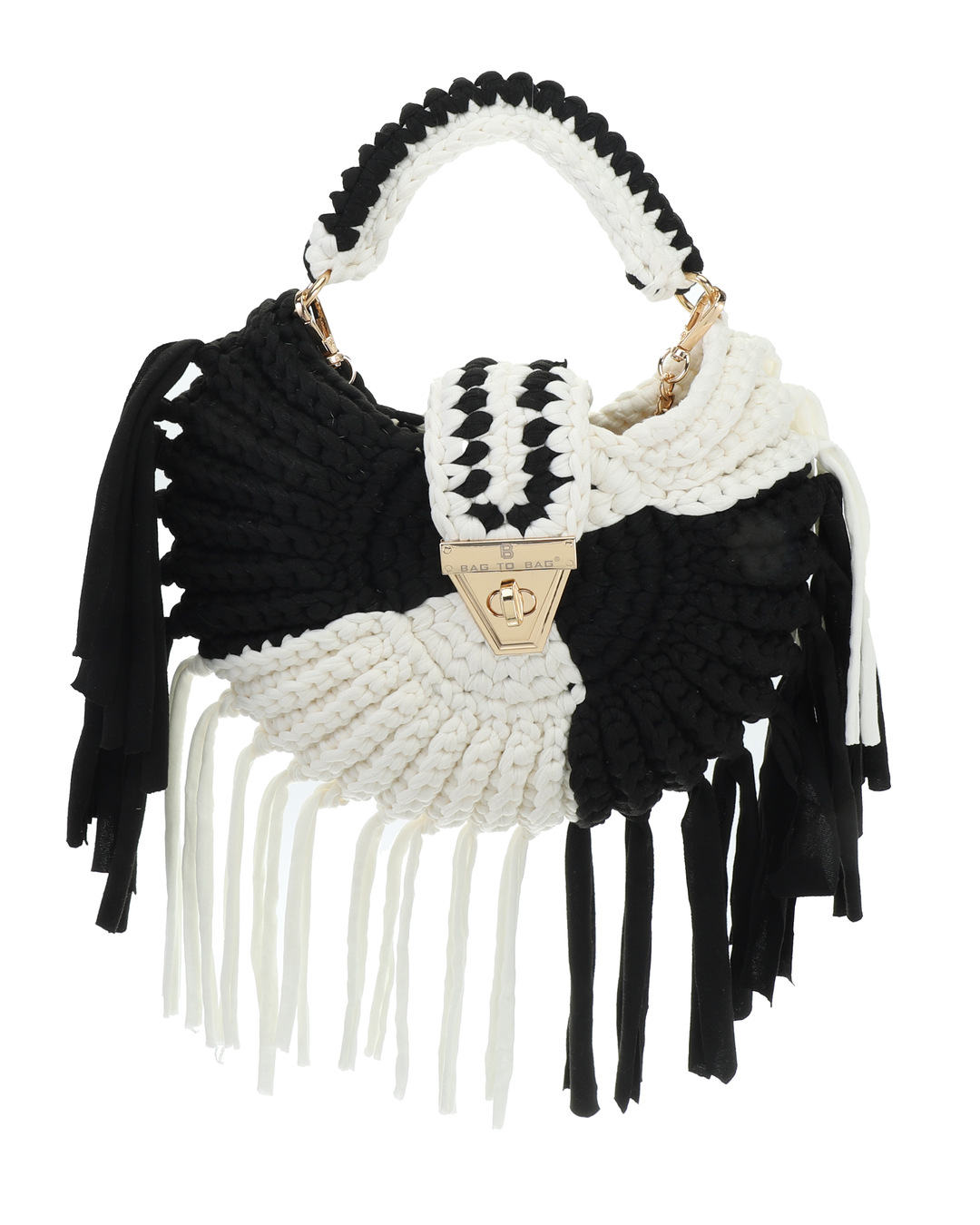BAG TO BAG Τσάντα χιαστί ψάθινη με κρόσσια KD-1012 - Μαύρο ΓΥΝΑΙΚΕΙΕΣ ΤΣΑΝΤΕΣ > SPRING – SUMMER 2026 > Τσάντες Χειρός - Γυναικείες Τσάντες