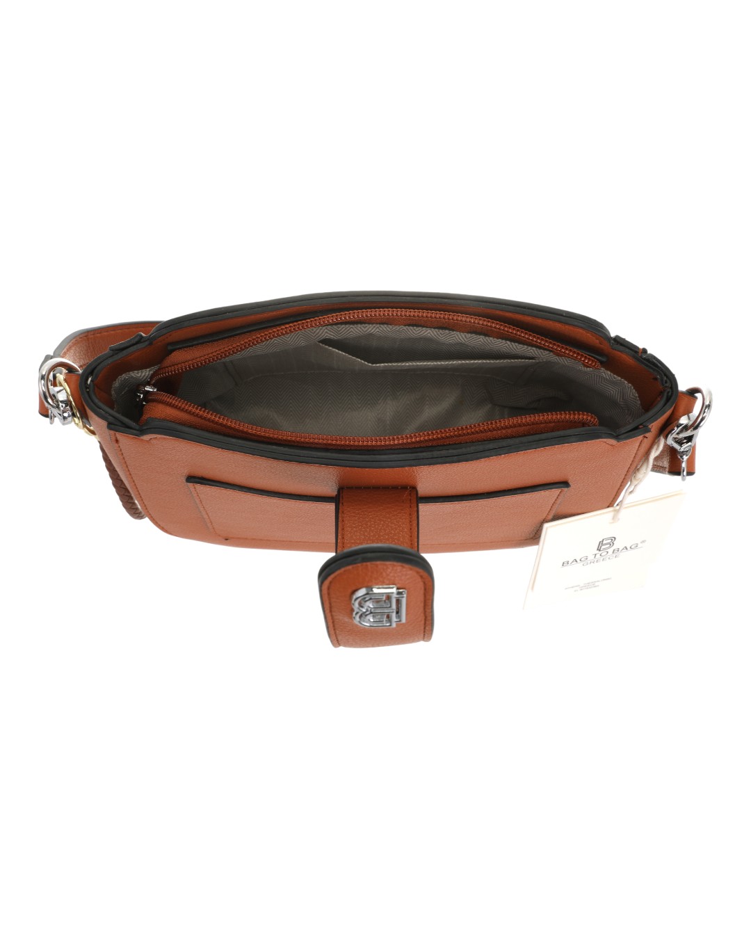 Τσάντα ώμου BY88178 - Κάμελ BAG TO BAG - Image 2