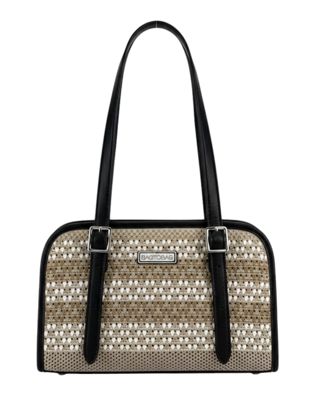 BAG TO BAG Τσάντα ώμου F2643-4 - B/W ΓΥΝΑΙΚΕΙΕΣ ΤΣΑΝΤΕΣ > SPRING – SUMMER 2026 > Τσάντες Ωμου - Γυναικείες Τσάντες