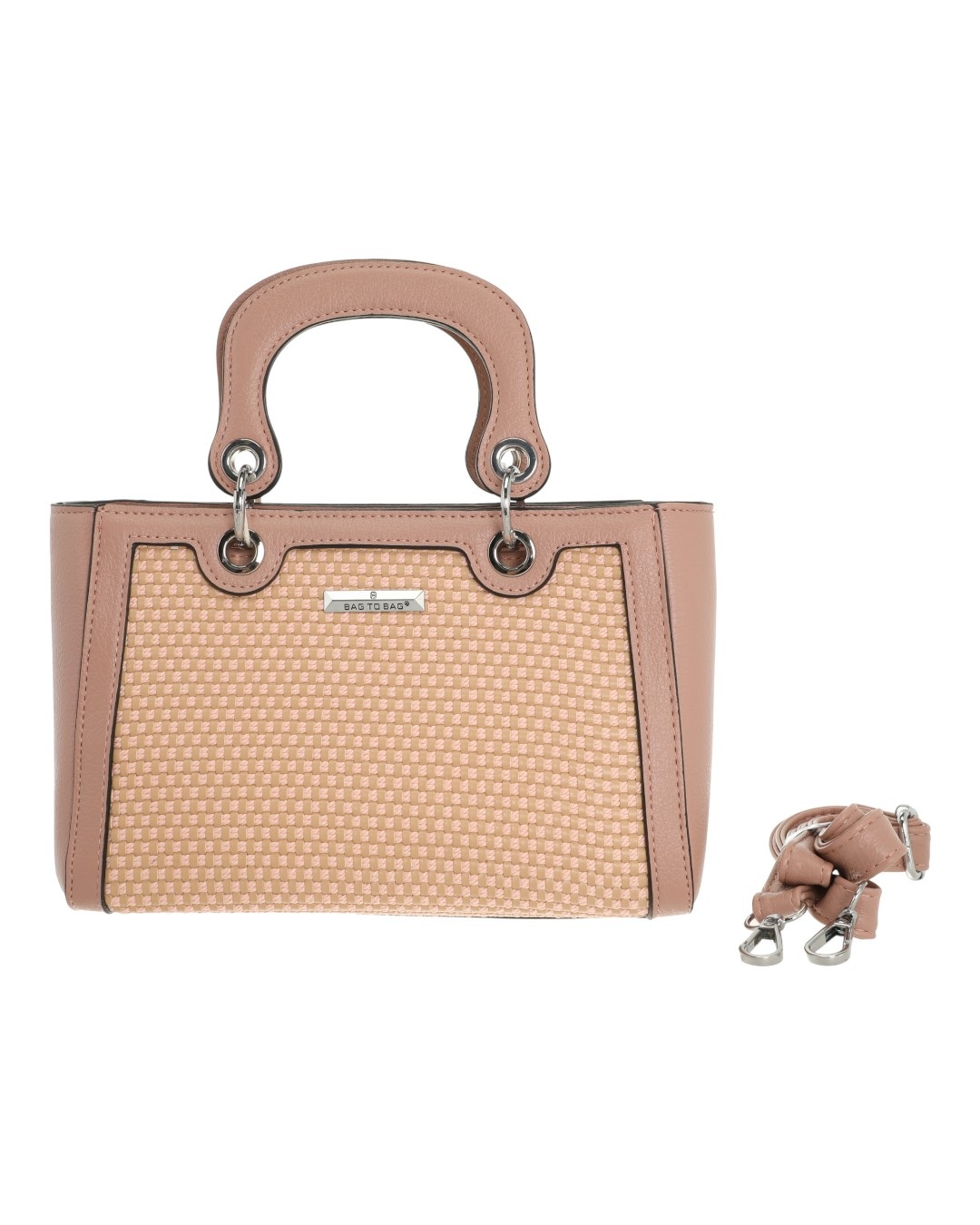 BAG TO BAG Τσαντάκι χειρός BY-88177 - Ροζ ΓΥΝΑΙΚΕΙΕΣ ΤΣΑΝΤΕΣ > SPRING – SUMMER 2026 > Τσάντες Χιαστί - Γυναικείες Τσάντες > Τσάντες Χειρός - Γυναικείες Τσάντες