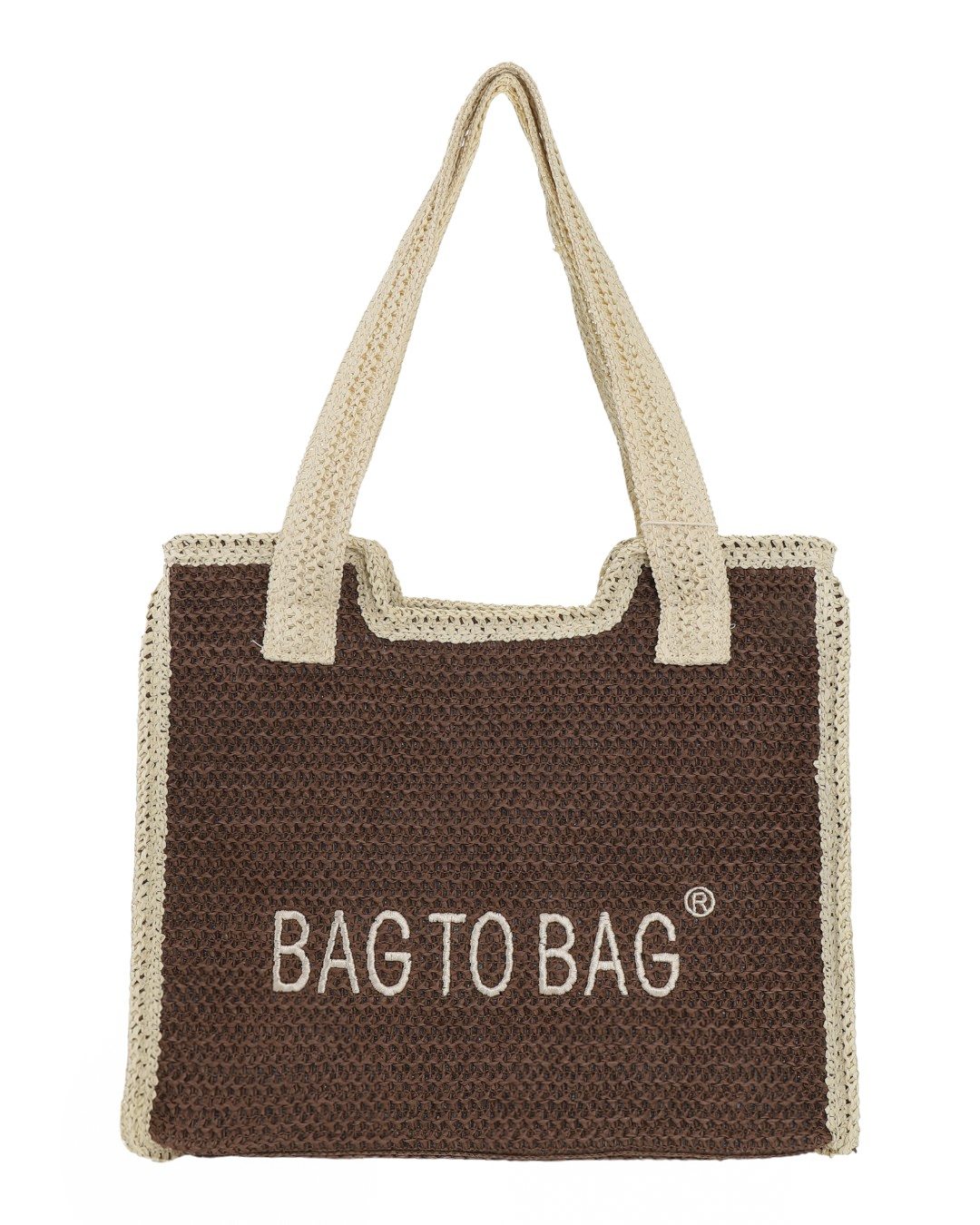 BAG TO BAG Ψάθινη Τσάντα ώμου XY-2628 - Καφέ ΓΥΝΑΙΚΕΙΕΣ ΤΣΑΝΤΕΣ > SPRING – SUMMER 2026 > Τσάντες Ωμου - Γυναικείες Τσάντες