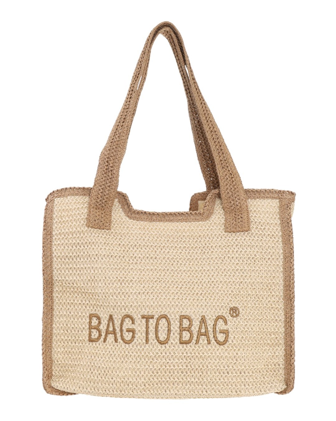 BAG TO BAG Ψάθινη Τσάντα ώμου XY-2628 - Μπέζ ΓΥΝΑΙΚΕΙΕΣ ΤΣΑΝΤΕΣ > SPRING – SUMMER 2026 > Τσάντες Ωμου - Γυναικείες Τσάντες
